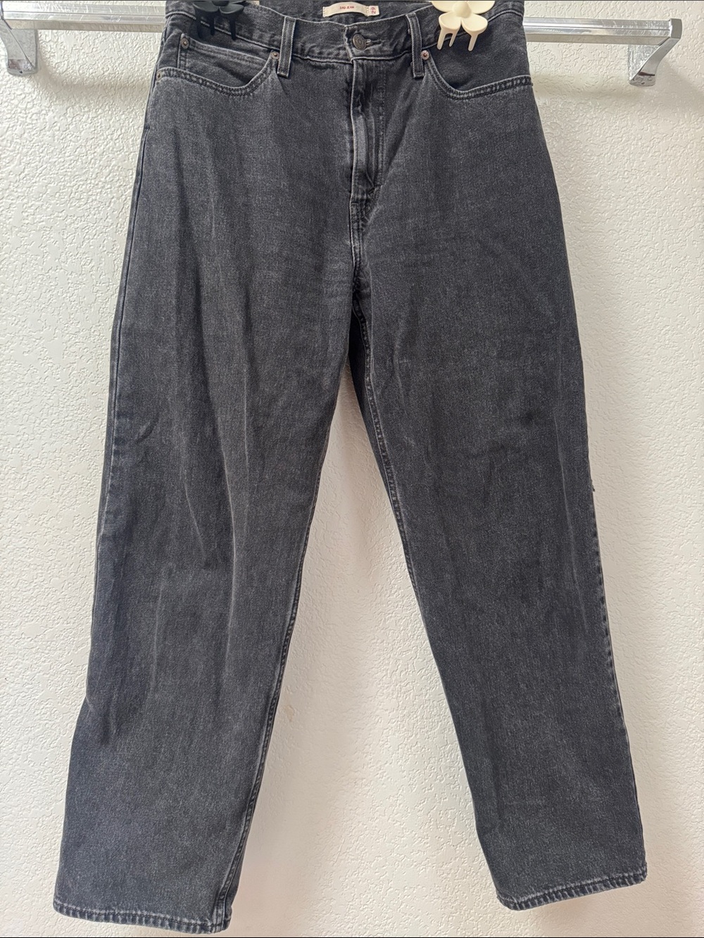 Men's Black Washed Jeans